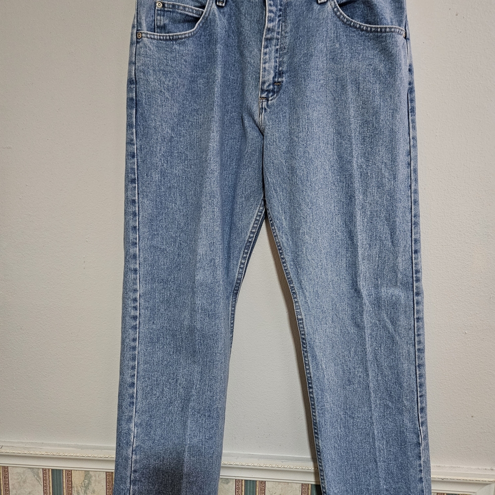 Mens Wrangler Five Star Medium Stonwash Straight Leg Jeans Size 36x30
